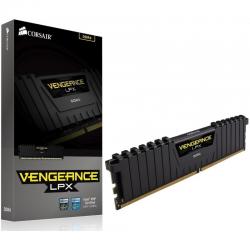 MEMORIA RAM CORSAIR 8GB DDR4 2400MHZ VENGEANCE LPX BLACK