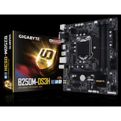 TARJETA MADRE GIGABYTE GA-B250M-DS3H SOCKET 1151, DDR4 VGA, DVI, HDMI, SON 8CH,G