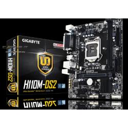 TARJETA MADRE GIGABYTE GA-H110M-DS2 DDR4 LGA1151 ,2 PS2PZA, 4 SATA USB 2.0/3.0, 32GB