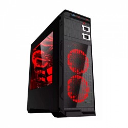 GABINETE GAMER EGW BLADEMK RED FAN 12CM