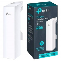 ACCESS POINT TP-LINK CPE210 PARA EXTERIOR 2.4GHZ 300MBPS 2 ANT INTERNAS MIMO 9DBI