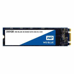 UNIDAD DE ESTADO SOLIDO SSD WESTERN DIGITAL 250GB M.2 2280 3D NAND BLUE SATA III (WDS250G2B0B)