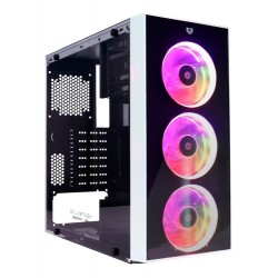 GABINETE SPECTRUM DRAGONFLY GAMER BALAM RUSH ATX M-ATX M-ITX 4XVENT RGB USB3 0 BLANCO (BR-932813)