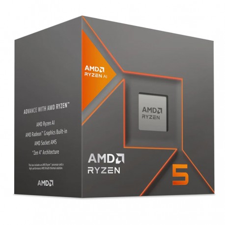 PROCESADOR AMD RYZEN 5 8600G AM5 GRAFICOS RADEON 760M 3.5 GHZ (100-100001237BOX)