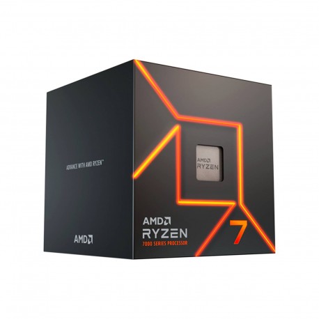 PROCESADOR AMD RYZEN 7 7700 SOCKET AM5 3.80GHZ 8CORE CON DISIPADOR (100-100000592BOX)
