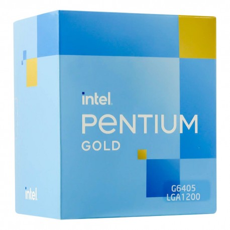 PROCESADOR INTEL PENTIUM GOLD G6405 DUAL CORE 4.10GHZ. SOCKET 58W 1200 (BX80701G6405)