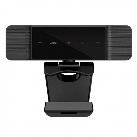 CAMARA WEB ACTECK HAPTOS CW480 2K FULL HD 15 FPS AUTO FOCUS CON MICROFONO AJUSTE MULTIANGULO NEGRO (AC-933056)