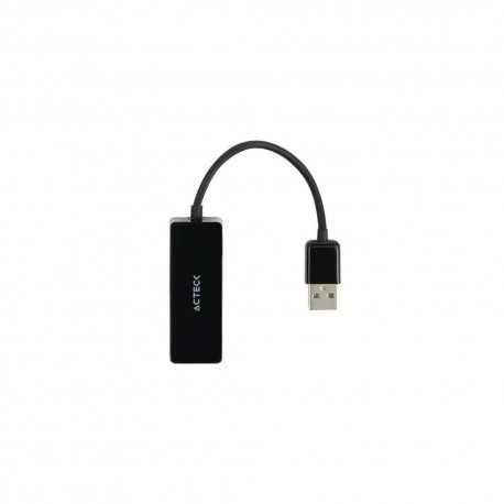 ADAPTADOR DE RED ACTECK USB A MACHO ETHERNET RJ45 100MBIT/S NEGRO (AC-934732)