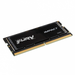 MEMORIA RAM PARA LAPTOP KINGSTON FURY IMPACT BLACK DDR5 4800MHZ 32GB NON-ECC CL38 262-PIN SO-DIMM XMP(KF548S38IB-32)