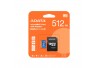 MEMORIA FLASH ADATA PREMIER 512GB MICROSDXC UHS-I CLASE 10 CON ADAPTADOR (AUSDX512GUICL10A1-RA1)