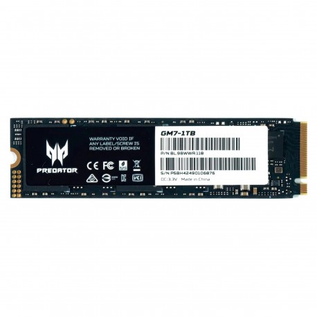 UNIDAD DE ESTADO SOLIDO ACER GM7 NVME SSD M.2 1TB 6300 MB/S ESCRITURA 7200 MB/S LECTURA PCI EXPRESS 4.0 (BL.9BWWR.118)