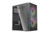 GABINETE ACTECK FUJI GC470 MINI TORRE COMPACTO FUENTE 500W PANEL IZQ ACRILICO AL FRENTE MALLA 2 VENTILADORES RGB NEGRO (AC-9358