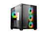 GABINETE BALAM RUSH GAMER TANK PRO GM930 4FAN VENTANA RGB SIN FUENTE NEGRO (BR-935944)
