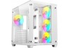 GABINETE BALAM RUSH GAMER TANK PRO GM930 VENTANA RGB 4FAN SIN FUENTE BLANCO (BR-935951)