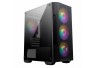GABINETE MSI MAG FORGE M100A MIDI-TOWER MICRO-ATX/MINI-ITX USB 2.0/3.0 SIN FUENTE 4 VENTILADORES INSTALADOS NEGRO (MAG FORCE M1
